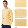 image:imagebaleaf Mens UPF 50 Sun Protection Shirts Long Sleeve Rash Guard Quick Dry 4Way Stretch for Fishing Swimming SurfingCustard