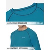 image:imagebaleaf Mens UPF 50 Sun Protection Shirts Long Sleeve Rash Guard Quick Dry 4Way Stretch for Fishing Swimming SurfingOcean Depth