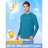 image:imagebaleaf Mens UPF 50 Sun Protection Shirts Long Sleeve Rash Guard Quick Dry 4Way Stretch for Fishing Swimming SurfingOcean Depth