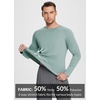 image:imagebaleaf Mens UPF 50 Sun Protection Shirts Long Sleeve Rash Guard Quick Dry 4Way Stretch for Fishing Swimming SurfingSublime Green