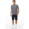 image:imagebaleaf Mens UPF 50 Sun Protection Shirts UV SPF Short Sleeve TShirts Rash Guard Quick Dry Lightweight Hiking AthleticDark Gray02