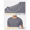image:imagebaleaf Mens UPF 50 Sun Protection Shirts UV SPF Short Sleeve TShirts Rash Guard Quick Dry Lightweight Hiking AthleticDark Gray02