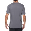 image:imagebaleaf Mens UPF 50 Sun Protection Shirts UV SPF Short Sleeve TShirts Rash Guard Quick Dry Lightweight Hiking AthleticDark Gray02