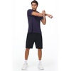 image:imagebaleaf Mens UPF 50 Sun Protection Shirts UV SPF Short Sleeve TShirts Rash Guard Quick Dry Lightweight Hiking AthleticNavy Blue02