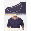 image:imagebaleaf Mens UPF 50 Sun Protection Shirts UV SPF Short Sleeve TShirts Rash Guard Quick Dry Lightweight Hiking AthleticNavy Blue02