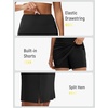 image:imagebaleaf Womens 20 Knee Length Skorts with 4 Pockets Golf Skort for Women UPF50 High Waisted Athletic Tennis Causal SkirtBlack