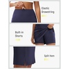 image:imagebaleaf Womens 20 Knee Length Skorts with 4 Pockets Golf Skort for Women UPF50 High Waisted Athletic Tennis Causal SkirtNavy Blue