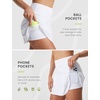 image:imagebaleaf Womens Tennis Skirts 14 High Waisted Golf Athletic Skorts with Shorts Pockets A Line Pickleball Casual SkirtWhite