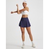 image:imagebaleaf Womens Tennis Skirts Double Ruffle Athletic Pleated Skirt with 2 Pockets High Waisted Tummy Control Golf SkortsNavy Blue