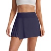 image:imagebaleaf Womens Tennis Skirts High Waisted Golf Skorts with Pockets Side Pleated Slit ALine Athletic Pickleball SkirtsNavy Blue