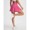 image:imagebaleaf Womens Tennis Skirts High Waisted Golf Skorts with Pockets Side Pleated Slit ALine Athletic Pickleball SkirtsPink