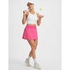 image:imagebaleaf Womens Tennis Skirts High Waisted Golf Skorts with Pockets Side Pleated Slit ALine Athletic Pickleball SkirtsPink