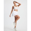 image:imagebaleaf Womens Tennis Skirts High Waisted Golf Skorts with Pockets Side Pleated Slit ALine Athletic Pickleball SkirtsWhite