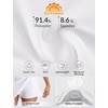 image:imagebaleaf Womens Tennis Skirts High Waisted Golf Skorts with Pockets Side Pleated Slit ALine Athletic Pickleball SkirtsWhite