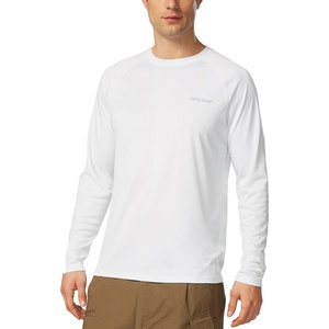 image:imagebaleaf Mens UPF 50 Sun Protection Shirts Long Sleeve Rash Guard Quick Dry 4Way Stretch for Fishing Swimming Surfing01white