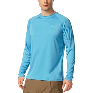 image:imagebaleaf Mens UPF 50 Sun Protection Shirts Long Sleeve Rash Guard Quick Dry 4Way Stretch for Fishing Swimming SurfingBlue