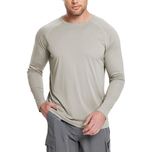 image:imagebaleaf Mens UPF 50 Sun Protection Shirts Long Sleeve Rash Guard Quick Dry 4Way Stretch for Fishing Swimming SurfingKhaki