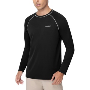 image:imagebaleaf Mens UPF 50 Sun Protection Shirts Long Sleeve Rash Guard Quick Dry 4Way Stretch for Fishing Swimming SurfingShadow Stone