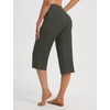 image:imagebaleaf Capris for Women with Pockets Yoga Capri Pants High Waist Straight Leg for Casual Summer PantArmy Green