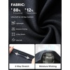 image:imagebaleaf Capris for Women with Pockets Yoga Capri Pants High Waist Straight Leg for Casual Summer PantDark Gray