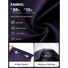 image:imagebaleaf Capris for Women with Pockets Yoga Capri Pants High Waist Straight Leg for Casual Summer PantNavy Blue