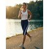 image:imagebaleaf Womens 15 Long Shorts Below The Knee Bermuda Capris Quick Dry Lightweight Elastic Waist with Pockets Running CasualNavy Blue