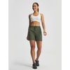 image:imagebaleaf Womens Hiking Shorts 5 Lightweight Quick Dry Travel Shorts with Zipper Pockets for Golf Walking Summer WearArmy Green