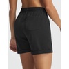 image:imagebaleaf Womens Hiking Shorts 5 Lightweight Quick Dry Travel Shorts with Zipper Pockets for Golf Walking Summer WearBlack