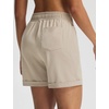 image:imagebaleaf Womens Hiking Shorts 5 Lightweight Quick Dry Travel Shorts with Zipper Pockets for Golf Walking Summer WearKhaki