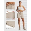 image:imagebaleaf Womens Hiking Shorts 5 Lightweight Quick Dry Travel Shorts with Zipper Pockets for Golf Walking Summer WearKhaki