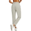 image:imagebaleaf Womens Golf Pants Straight Leg Stretch Work Travel Pant with Pockets Dressy Bussiness Casual Slacks UPF 50Light Brown