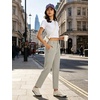 image:imagebaleaf Womens Golf Pants Straight Leg Stretch Work Travel Pant with Pockets Dressy Bussiness Casual Slacks UPF 50Light Brown
