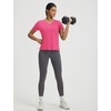 image:imagebaleaf Womens Short Sleeve Workout Shirts Athletic Tops Sun Protection Breathable TShirts Quick Dry Gym Running TennisPink  V Neck