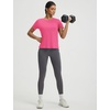 image:imagebaleaf Womens Short Sleeve Workout Shirts Athletic Tops Sun Protection Breathable TShirts Quick Dry Gym Running TennisPink