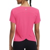 image:imagebaleaf Womens Short Sleeve Workout Shirts Athletic Tops Sun Protection Breathable TShirts Quick Dry Gym Running TennisPink