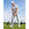 image:imagebaleaf Mens 30 32 Golf Pants Waist Elastic Stretch Lightweight Dress Pant Casual Slacks for Work Travel with 5 PocketsLight Gray