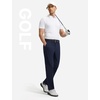 image:imagebaleaf Mens 30 32 Golf Pants Waist Elastic Stretch Lightweight Dress Pant Casual Slacks for Work Travel with 5 PocketsNavy Blue