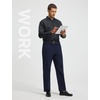 image:imagebaleaf Mens 30 32 Golf Pants Waist Elastic Stretch Lightweight Dress Pant Casual Slacks for Work Travel with 5 PocketsNavy Blue