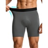 image:imagebaleaf Mens 4D Padded Bike Short AntiSlip Leg Grips Cycling Underwear MTB Liner Bicycle Biking RidingGrey