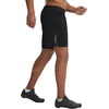 image:imagebaleaf Mens 7 Mountain Bike Shorts 4D Padded Loosefit MTB Cycling Riding Bicycle Biker Short Zipper PocketsBlack