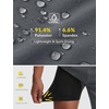 image:imagebaleaf Mens 7 Mountain Bike Shorts 4D Padded Loosefit MTB Cycling Riding Bicycle Biker Short Zipper PocketsDark Gray