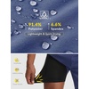 image:imagebaleaf Mens 7 Mountain Bike Shorts 4D Padded Loosefit MTB Cycling Riding Bicycle Biker Short Zipper PocketsNavy Blue
