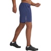 image:imagebaleaf Mens 7 Mountain Bike Shorts 4D Padded Loosefit MTB Cycling Riding Bicycle Biker Short Zipper PocketsNavy Blue