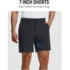 image:imagebaleaf Mens Causal Short 79 Golf Shorts Men Dress 5 Pockets Stretch Lightweight Work Athletic Short Zipper Fly FrontBlack