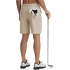 image:imagebaleaf Mens Causal Short 79 Golf Shorts Men Dress 5 Pockets Stretch Lightweight Work Athletic Short Zipper Fly FrontKhaki