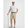 image:imagebaleaf Mens Causal Short 79 Golf Shorts Men Dress 5 Pockets Stretch Lightweight Work Athletic Short Zipper Fly FrontKhaki