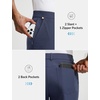 image:imagebaleaf Mens Causal Short 79 Golf Shorts Men Dress 5 Pockets Stretch Lightweight Work Athletic Short Zipper Fly FrontNavy Blue