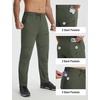 image:imagebaleaf Mens Hiking Pants Lightweight Quick Dry Water Resistant Outdoor Pants with 6 Pockets UPF 50 for Hiking Fishing WorkArmy Green