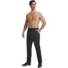 image:imagebaleaf Mens Hiking Pants Lightweight Quick Dry Water Resistant Outdoor Pants with 6 Pockets UPF 50 for Hiking Fishing WorkBlack