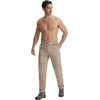 image:imagebaleaf Mens Hiking Pants Lightweight Quick Dry Water Resistant Outdoor Pants with 6 Pockets UPF 50 for Hiking Fishing WorkKhaki
